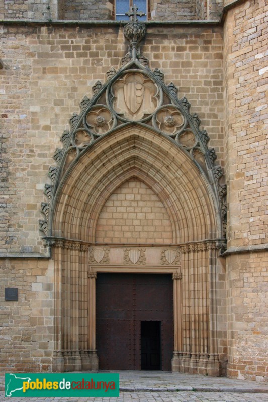 Barcelona - Monestir de Pedralbes, portada de l'església