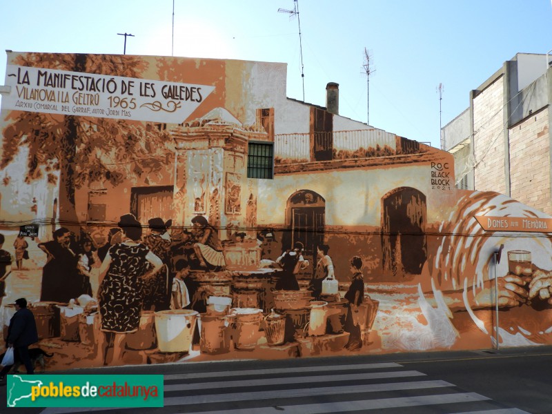 Vilanova i la Geltrú - Mural Dones amb Memòria