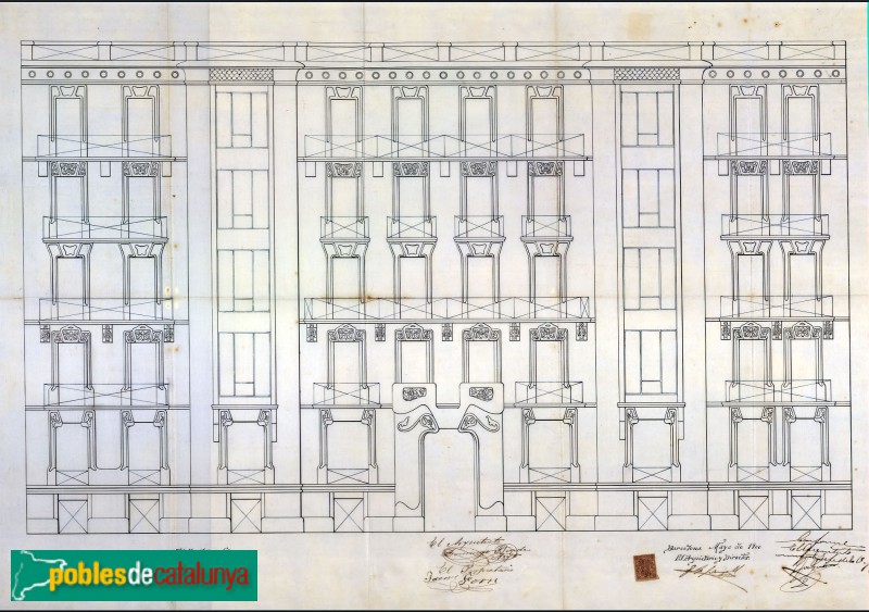 Barcelona - València, 285. Plànol - Arxiu Municipal Contemporani de Barcelona