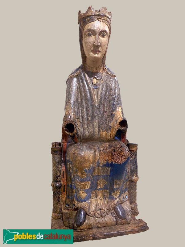 Terrassa - Museu de Terrassa. Marededéu de Sant Cugat (1218) (Foto: Albert Esteves, 2022) Terrassa - Museu de Terrassa. Marededéu de Sant Cugat (1218)
