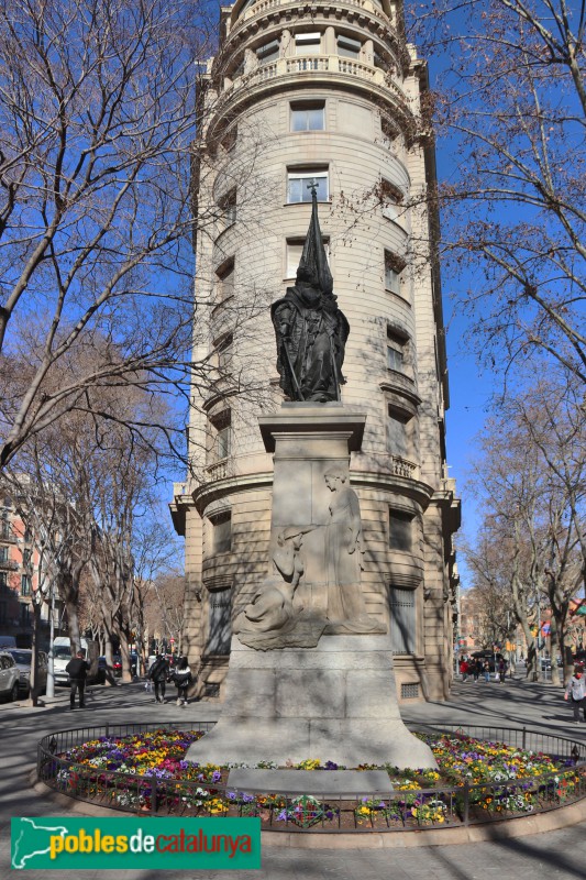 Barcelona - Monument a Rafael Casanova (Foto: Albert Esteves, 2022) Barcelona - Monument a Rafael Casanova