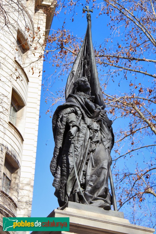 Barcelona - Monument a Rafael Casanova (Foto: Albert Esteves, 2022) Barcelona - Monument a Rafael Casanova