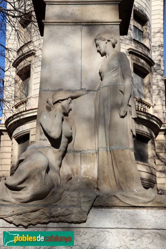 Barcelona - Monument a Rafael Casanova. Relleu de Josep Llimona (Foto: Albert Esteves, 2022) Barcelona - Monument a Rafael Casanova. Relleu de Josep Llimona
