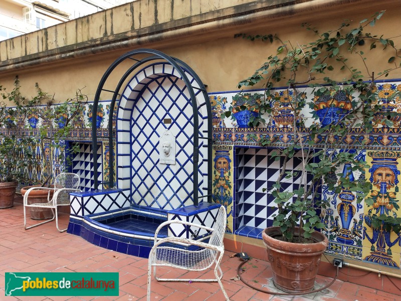 Barcelona - Casa Ramon Casas. Pati interior