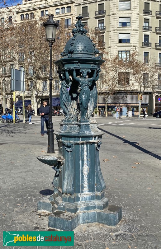 Barcelona - Font Wallace del Passeig de Gràcia