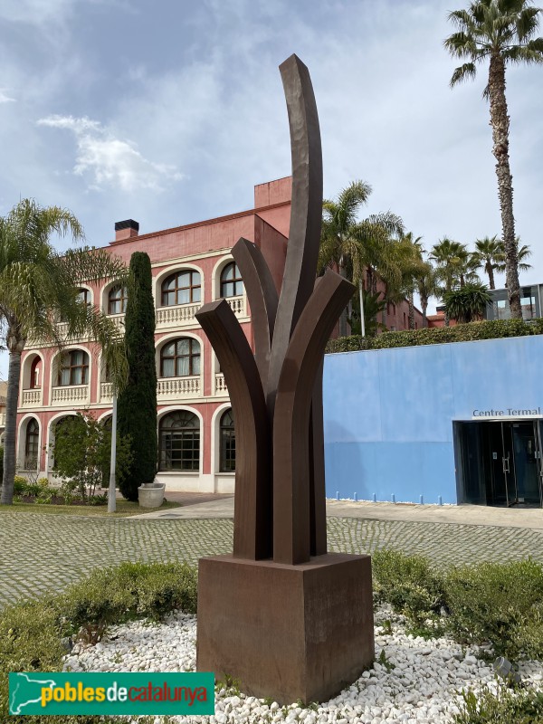 La Garriga - Balneari Blancafort. Escultura al jardí