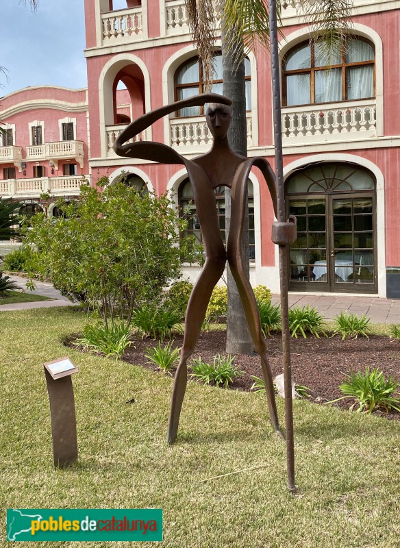 La Garriga - Balneari Blancafort. Escultura al jardí