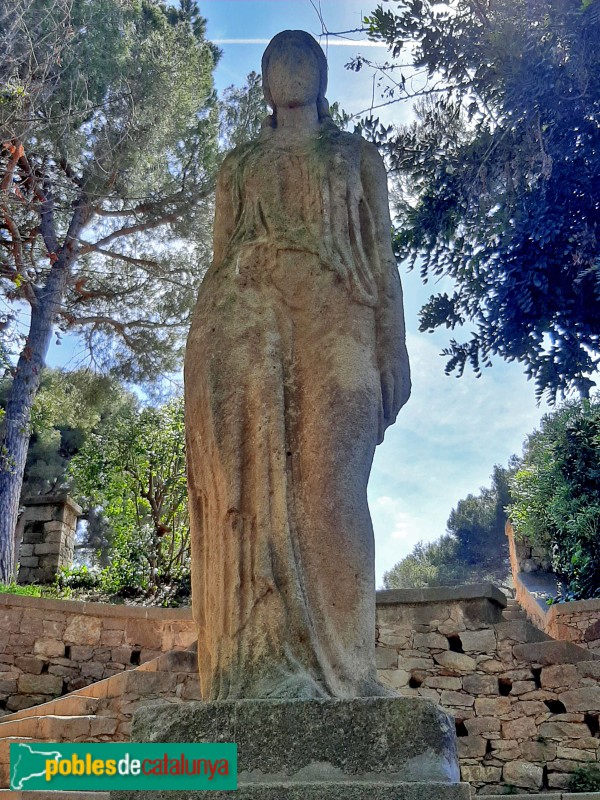 Barcelona - Jardins Joan Maragall, Figura Femenina. A.Borrell