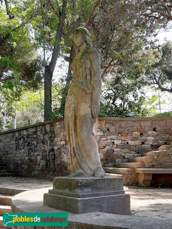 Barcelona - Jardins Joan Maragall, Figura Femenina. A.Borrell