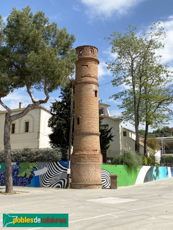 Martorelles - Masia de Carrencà. Torre d'aigua