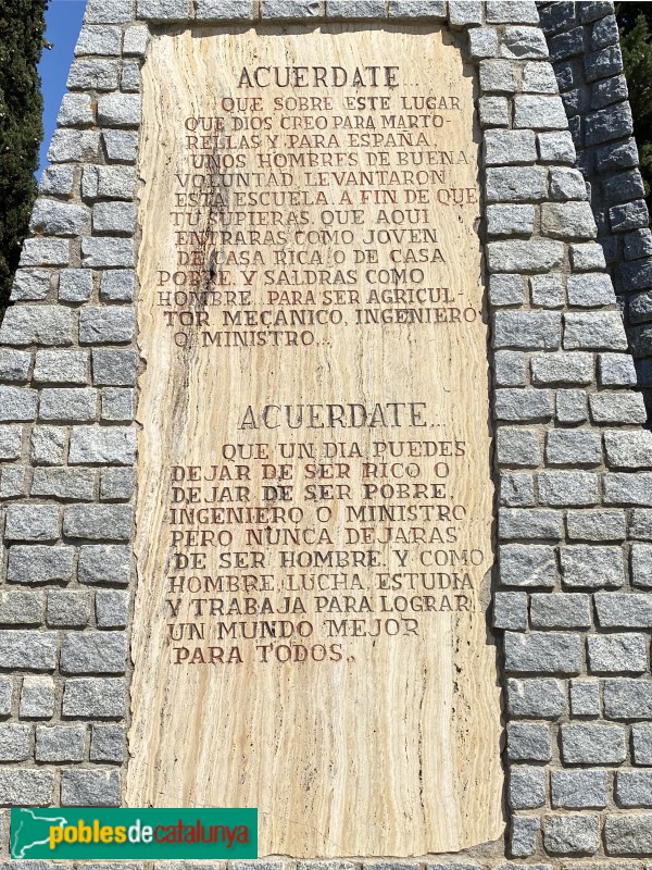 Martorelles - Monument a Simeó Rabasa