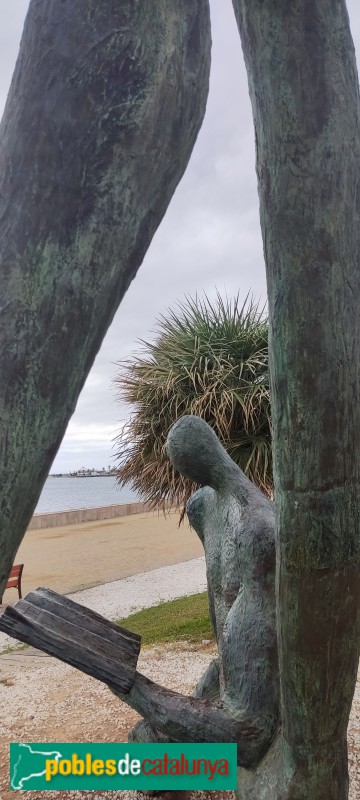 L'Ampolla - Escultura El lector de l'Odissea