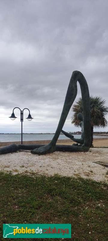 L'Ampolla - Escultura El lector de l'Odissea