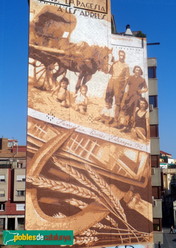 Sants - Mural La Pagesia a les arrels