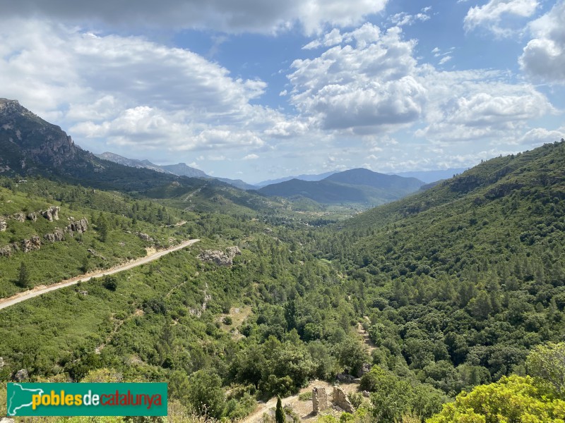Alfara de Carles - Panoràmica des del castell de Carles (Foto: Albert Esteves, 2022) Alfara de Carles - Panoràmica des del castell de Carles