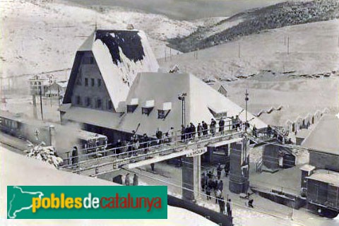 Alp - Estació de la Molina. Postal antiga