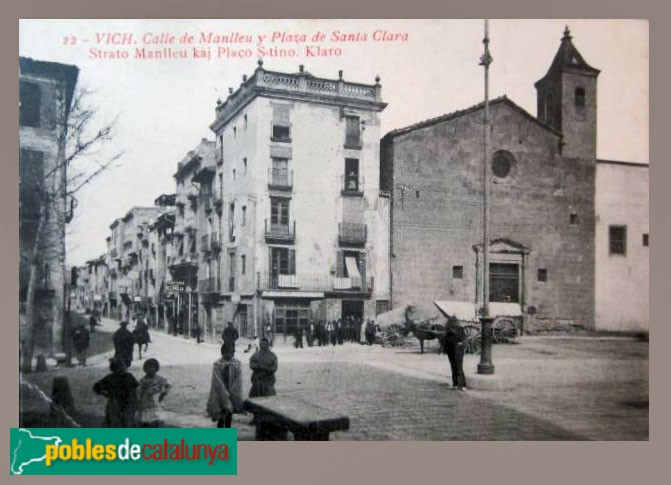 Vic - Monestir i església de Santa Clara, destruïts l'any 1936