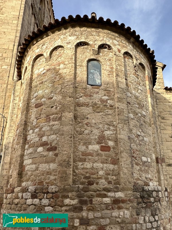 Parets del Vallès - Absis romànic de Sant Esteve