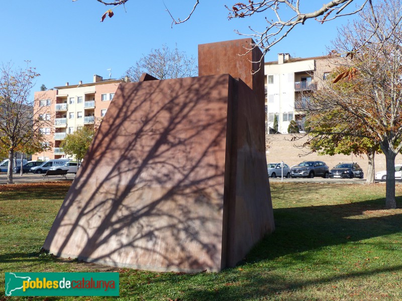 Vic - Escultura <i>Els quatre punts de l'Assemblea de Catalunya</i>