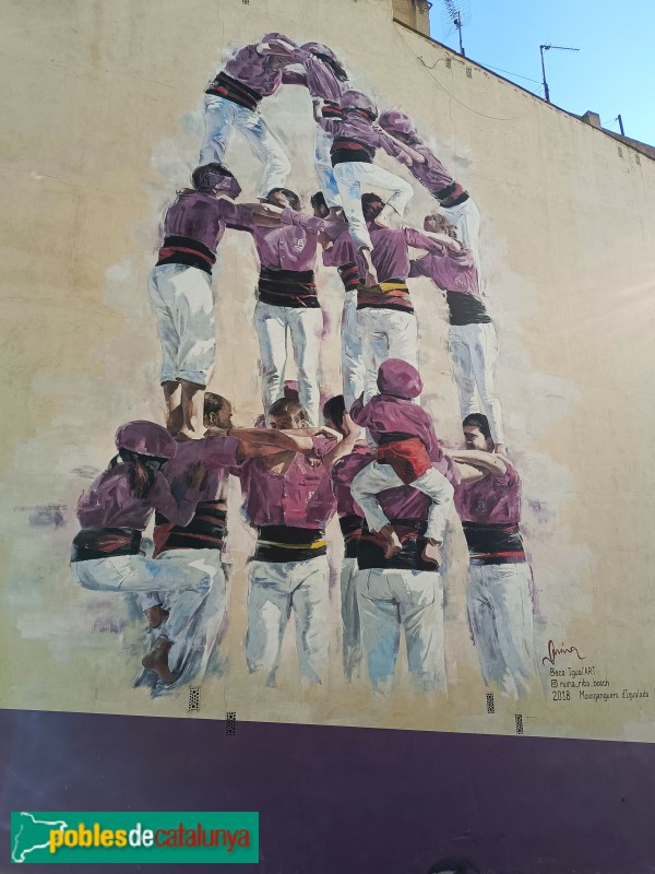 Igualada - Mural dels Moixiganguers