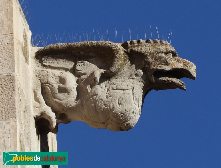 Igualada - Basílica de Santa Maria. Gàrgola