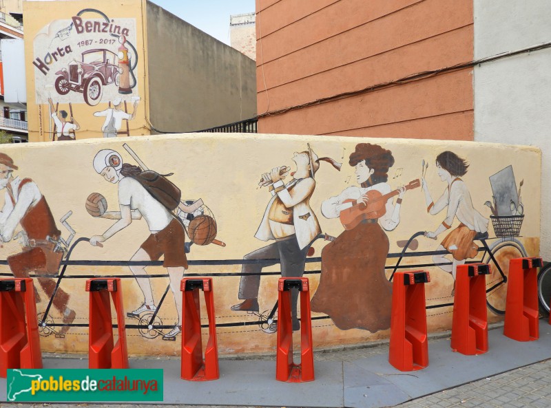 Barcelona - Mural <i>Any Ramon Casas</i> (Foto: Valentí Pons, 2022) Barcelona - Mural <i>Any Ramon Casas</i>