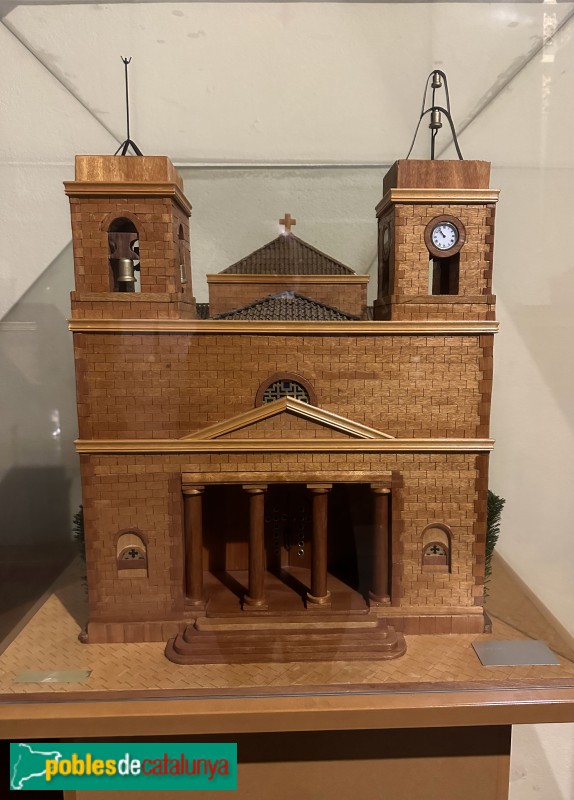 Molins de Rei - Església de Sant Miquel. Maqueta de l'església antiga