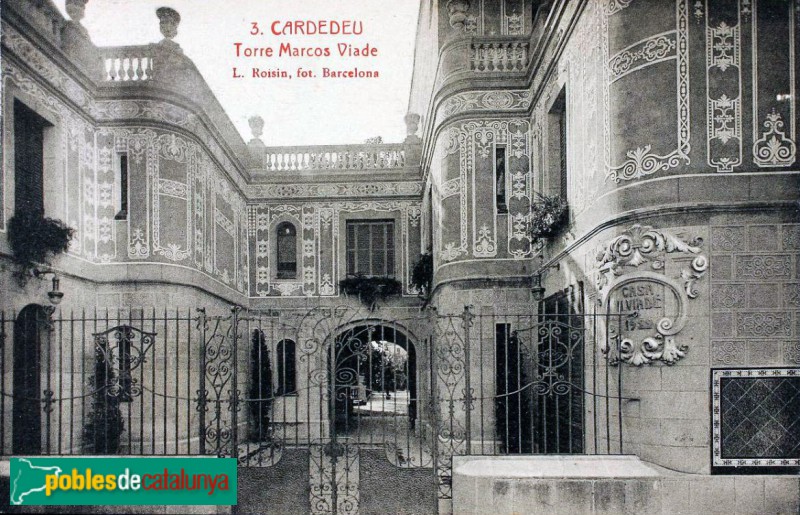 Cardedeu - Casa Viader. Postal antiga