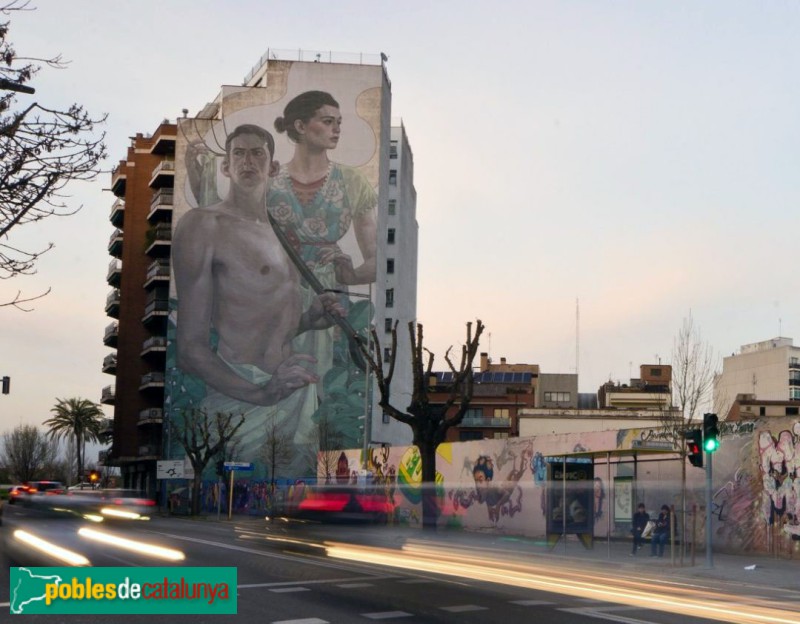 Granollers - Mural <i>Príap i Demèter</i>