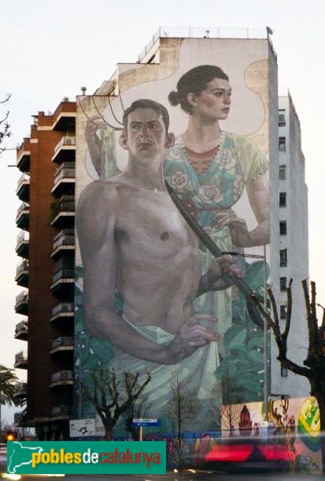 Granollers - Mural <i>Príap i Demèter</i>