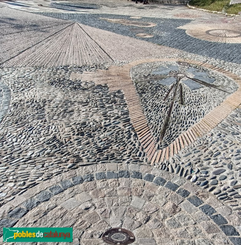 Barcelona - Mirador de l'Alcalde. Paviment