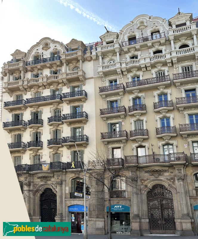 Barcelona - Balmes, 107-109 (Foto: Albert Esteves, 2023) Barcelona - Balmes, 107-109