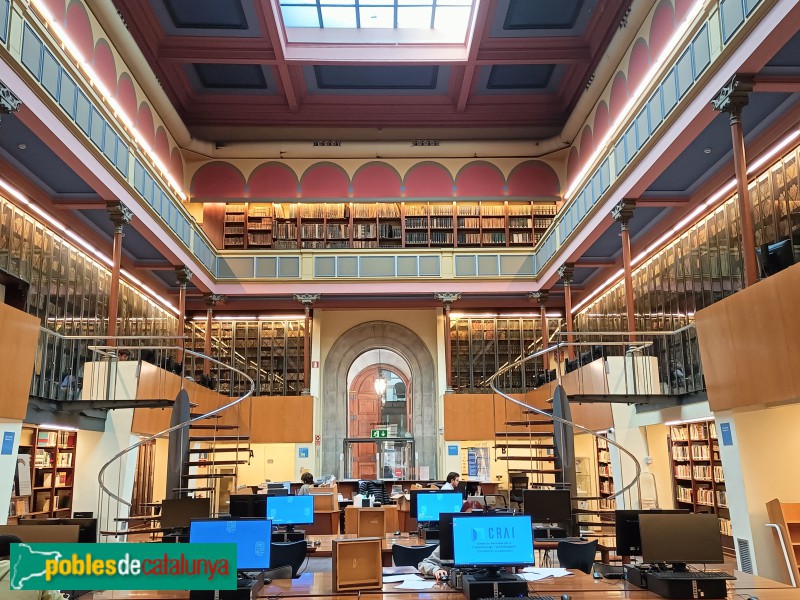 Barcelona - Universitat. Biblioteca. Sala de consulta