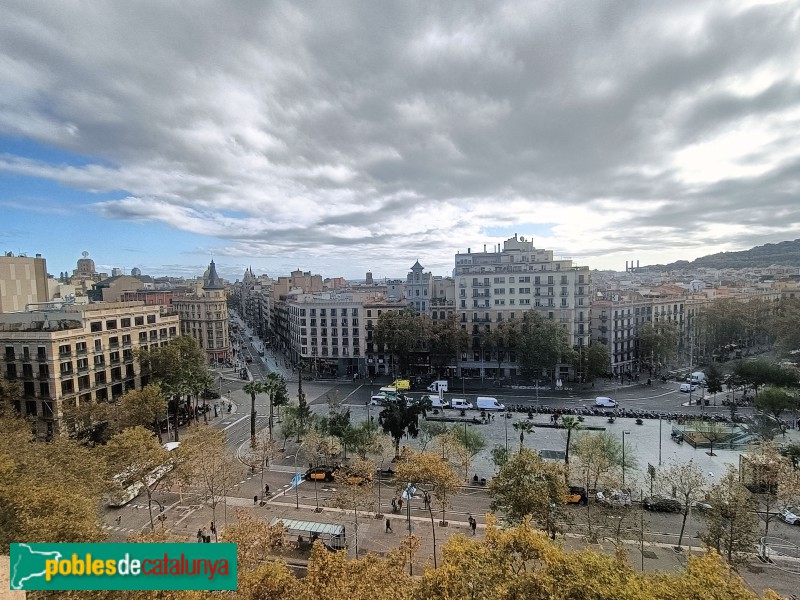 Barcelona - Universitat. Panoràmica des de la torre del rellotge