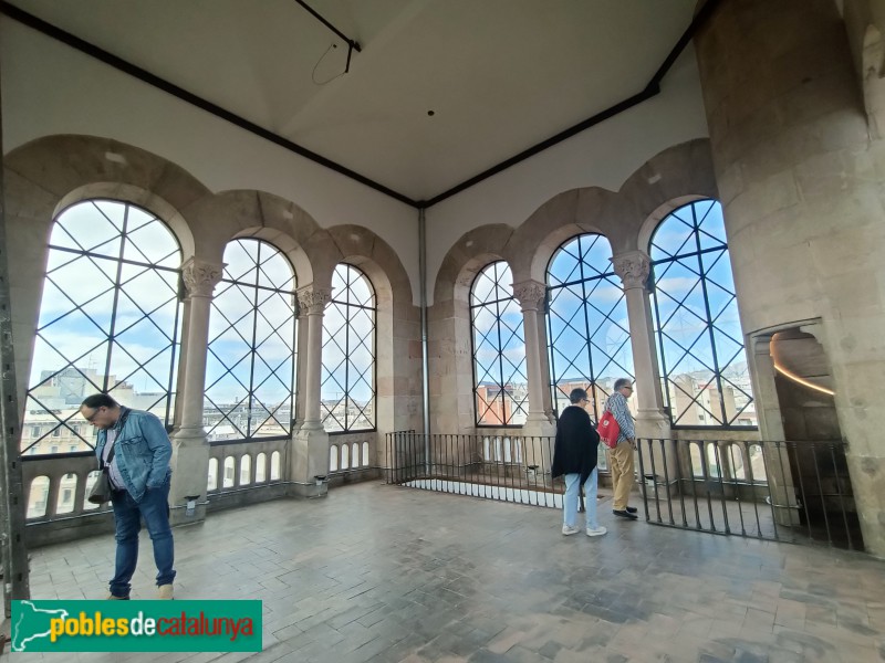 Barcelona - Universitat. Torre del rellotge. Mirador