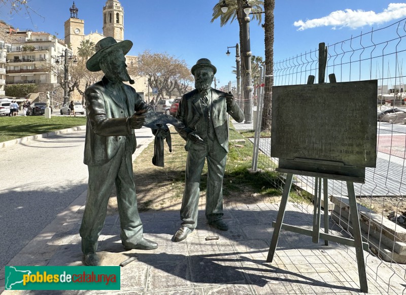 Sitges - Monument a Santiago Rusiñol i Ramon Casas