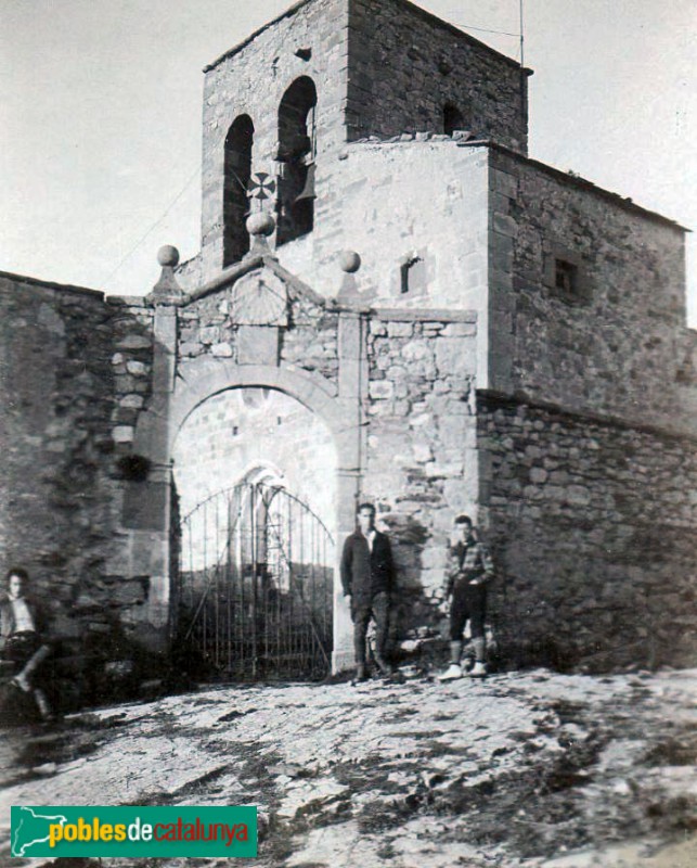 Tagamanent - Església de Santa Maria. Fotografia antiga