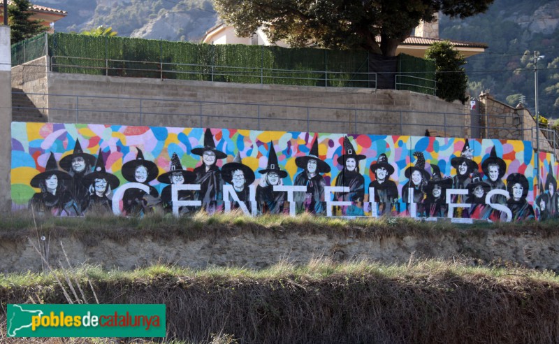 Centelles - Mural de les Bruixes