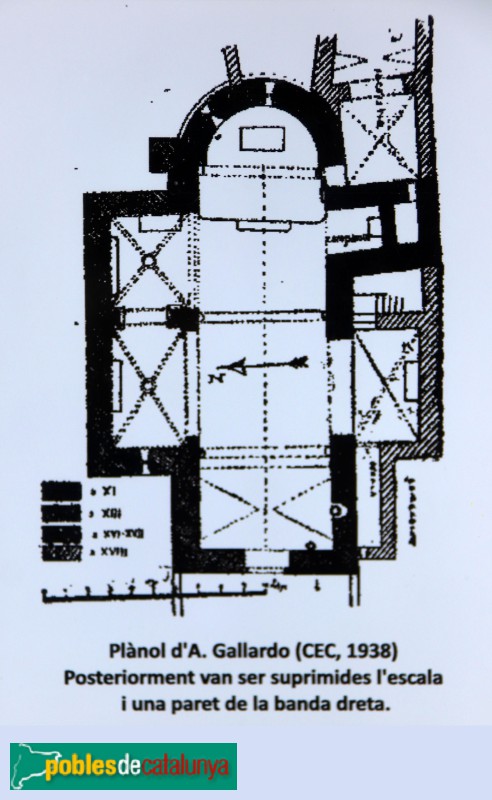 Cànoves i Samalús - Sant Andreu de Samalús. Planta