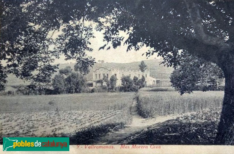 Vallromanes - Mas Morera Gros. Postal c1920