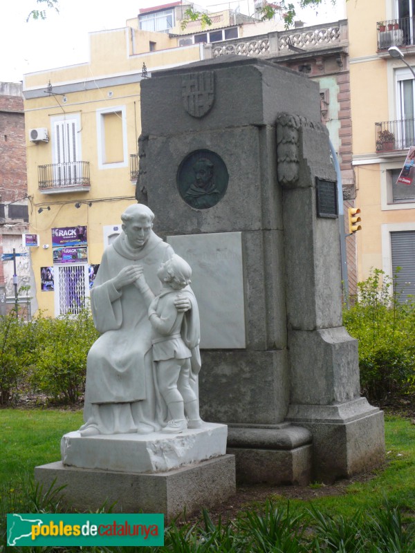 Barcelona - Monument a Fray Pedro Ponce de León i Juan Pablo Bonet