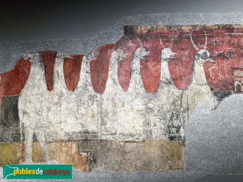 Boí - Església de Sant Joan. Pintures murals (MNAC) (Foto: Albert Esteves, 2023) Boí - Església de Sant Joan. Pintures murals (MNAC)