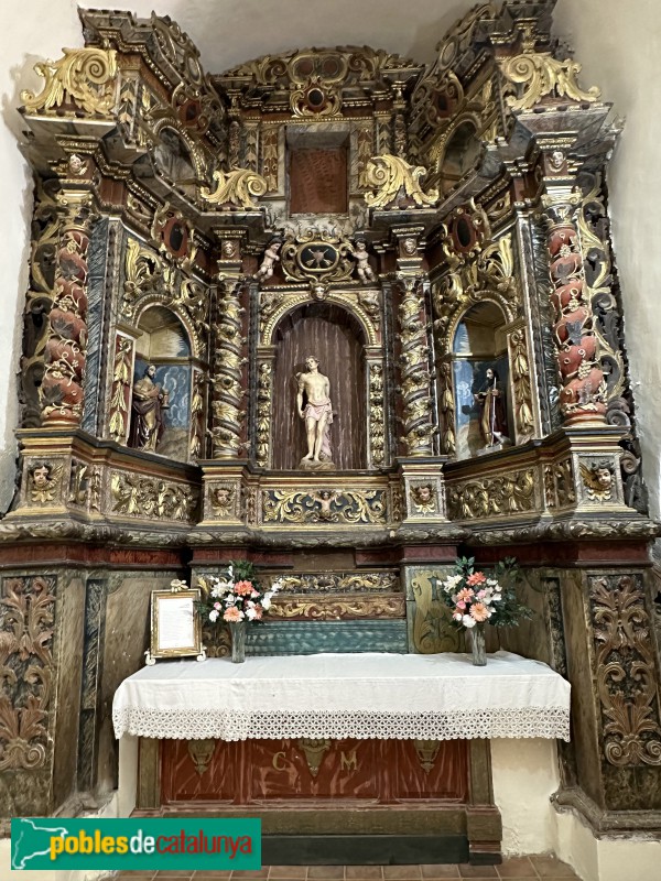 El Pont de Suert - Museu. Retaule de Sant Sebastià, procedent de l'Església Vella