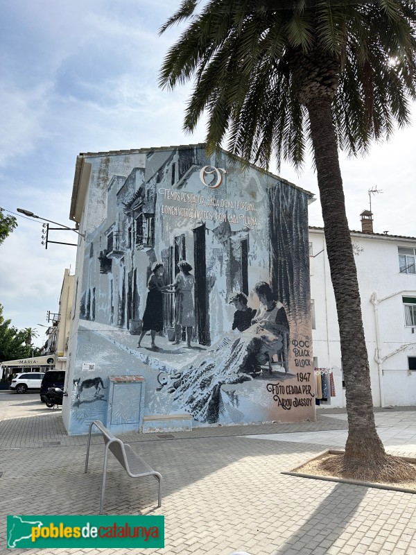 La Ràpita - Mural <i>Les Remendadores</i>