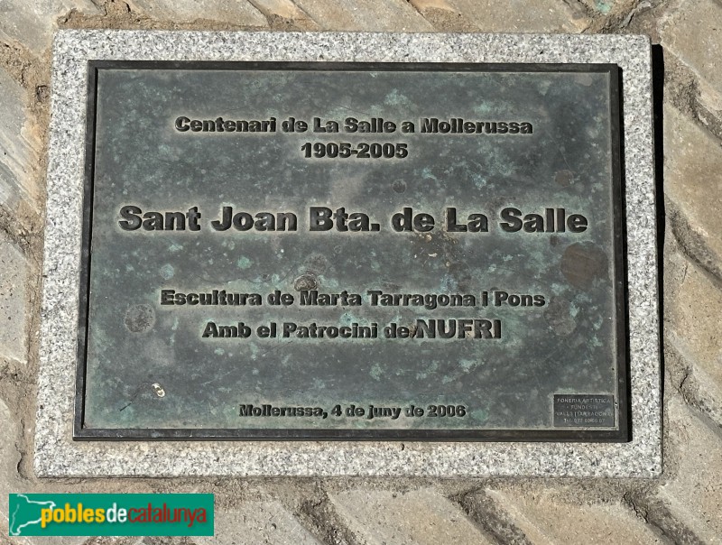 Mollerussa - Monument a Sant Joan B. de la Salle