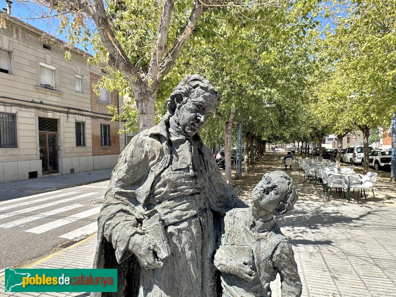 Mollerussa - Monument a Sant Joan B. de la Salle