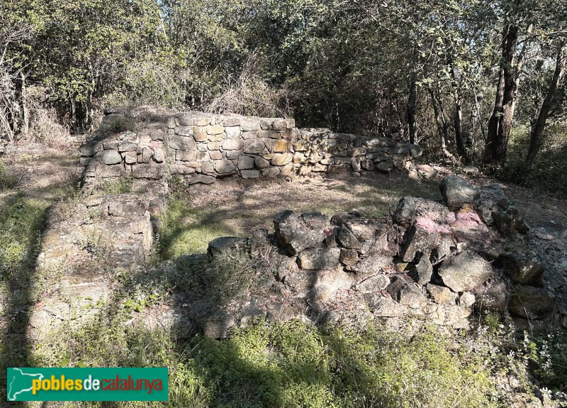 Vallgorguina - Restes de l'església de Sant Genís de Tapioles