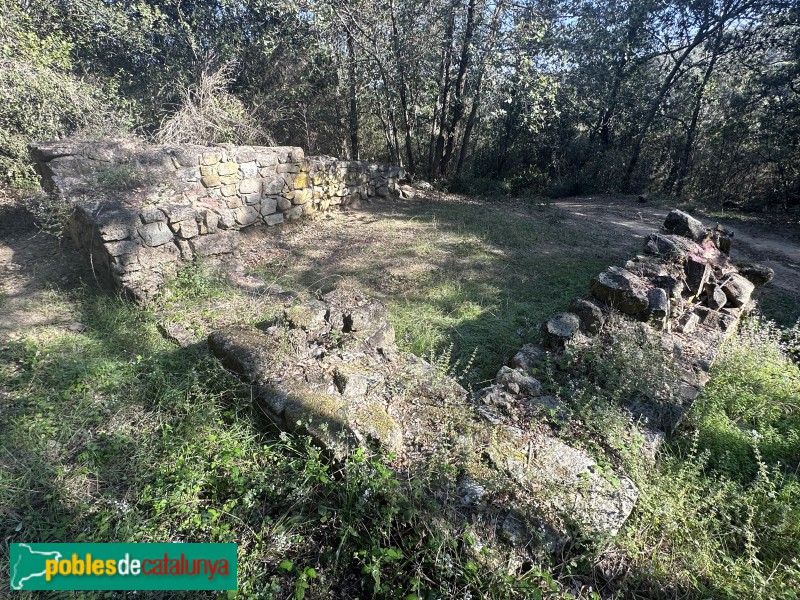 Vallgorguina - Restes de l'església de Sant Genís de Tapioles