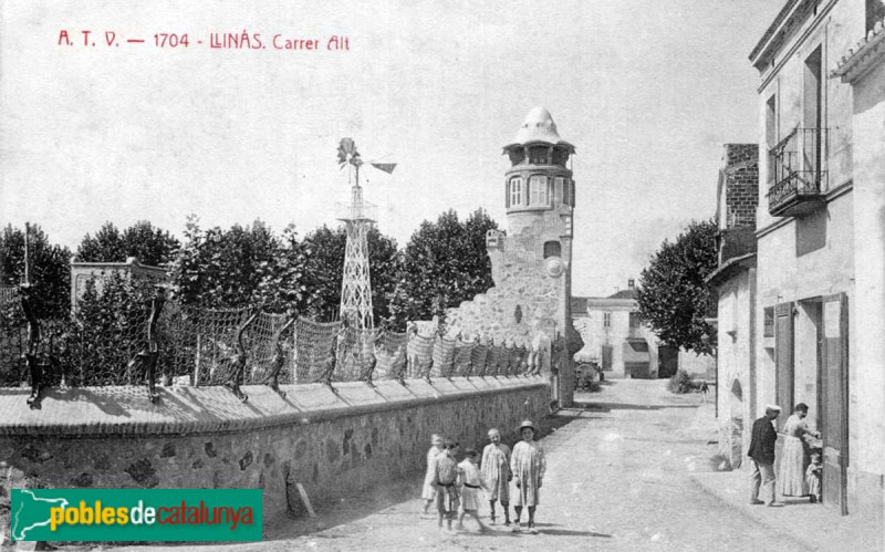 Llinars del Vallès - Torre Mateu (La Miranda). Postal antiga