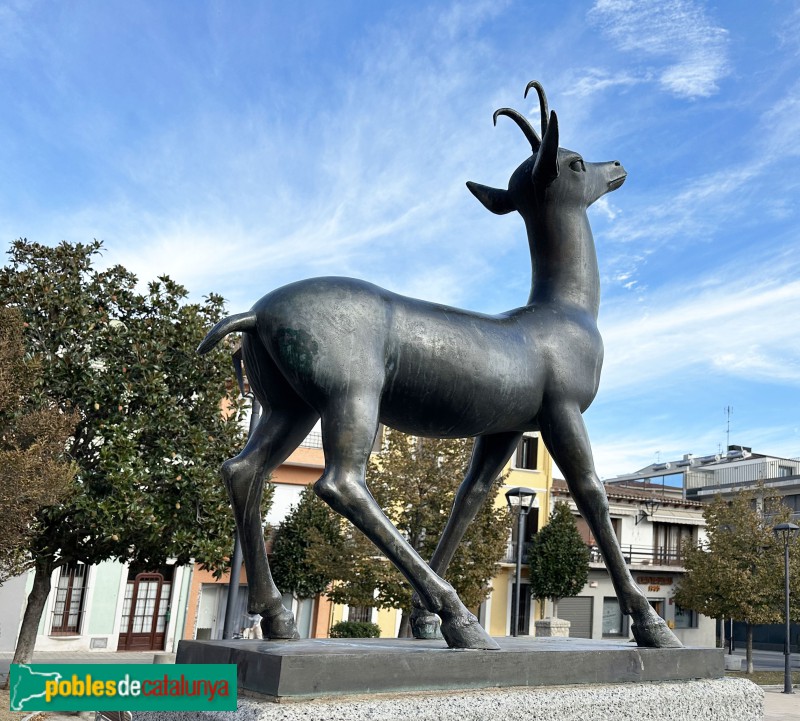 Llinars del Vallès - Escultura L'Isard